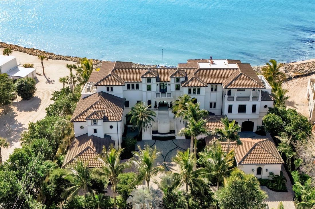 Aerial view of the 7366 Point of Rocks Road estate from the Gulf