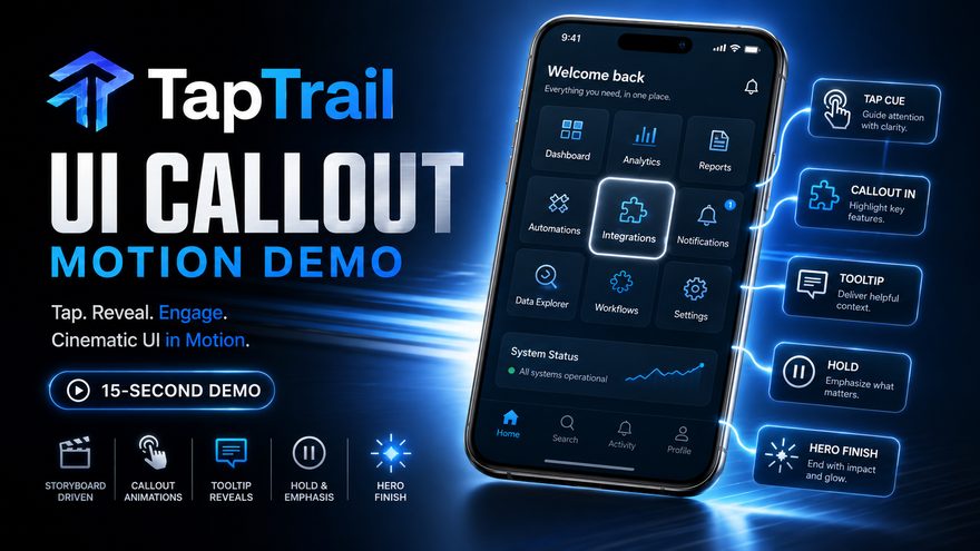TapTrail UI Callout Motion Demo thumbnail
