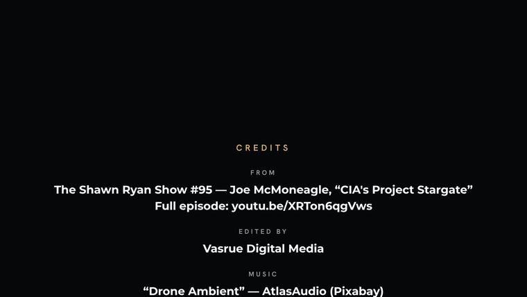 Closing credits card from Part 1, listing the show, the episode link, music and picture sources